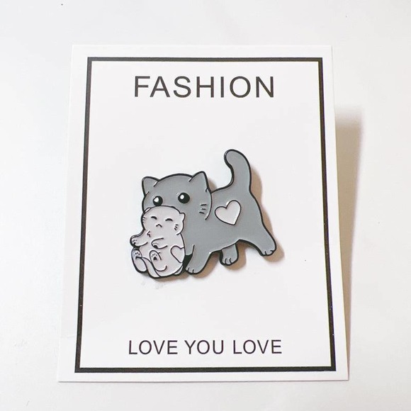Cute Kitty Cat Enamel Pin - Picture 2 of 5